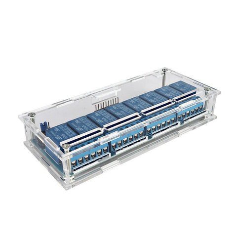 [Discontinued] 8-Channel 5V Relay Module with Acrylic case