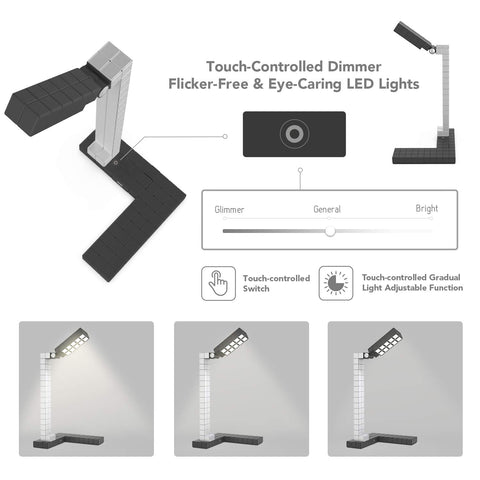 [Discontinued] Modular LED Desk Lamp Gradual Dimmable STEM Learning Table Light Black