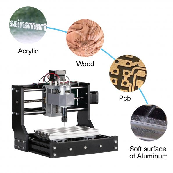 [Discontinued] [Open Box] SainSmart Genmitsu CNC Router 1810-PRO DIY K ...