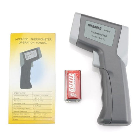 [Discontinued] Non-Contact Laser Infrared Themometer Gun DT-320, Temperature Range -58 F to 608 F