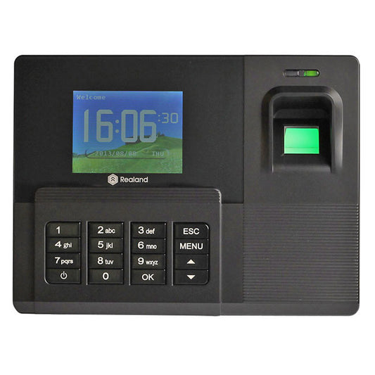 Realand ZDC30 2.8" HD Color Fingerprint Time Attendance Clock Employee Payroll R