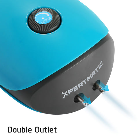 [Discontinued] XpertMatic DB-366 127GPH 7W Dual Outlet Adjustable Aquarium Air Pump