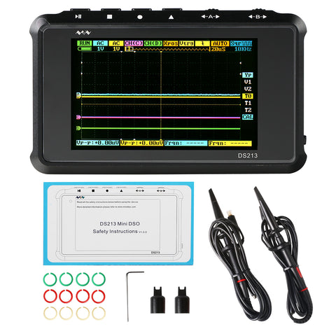 [Hide] DSO213 4-Channels Handheld Mini Digital Oscilloscope