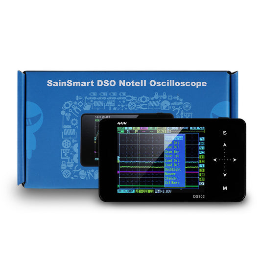  DSO202 2-CH Handheld Mini Digital Oscilloscope, Touchscreen