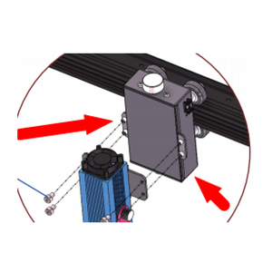 [Replacement] Laser Mount Holder Kit for Jinsoku LC-60A
