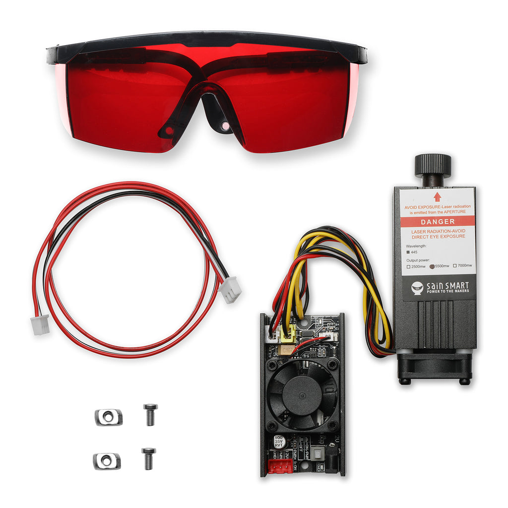 Universal Laser Module Kit Blue Laser Module Kit | Blue Laser Head | Laser Engraver | SainSmart ...