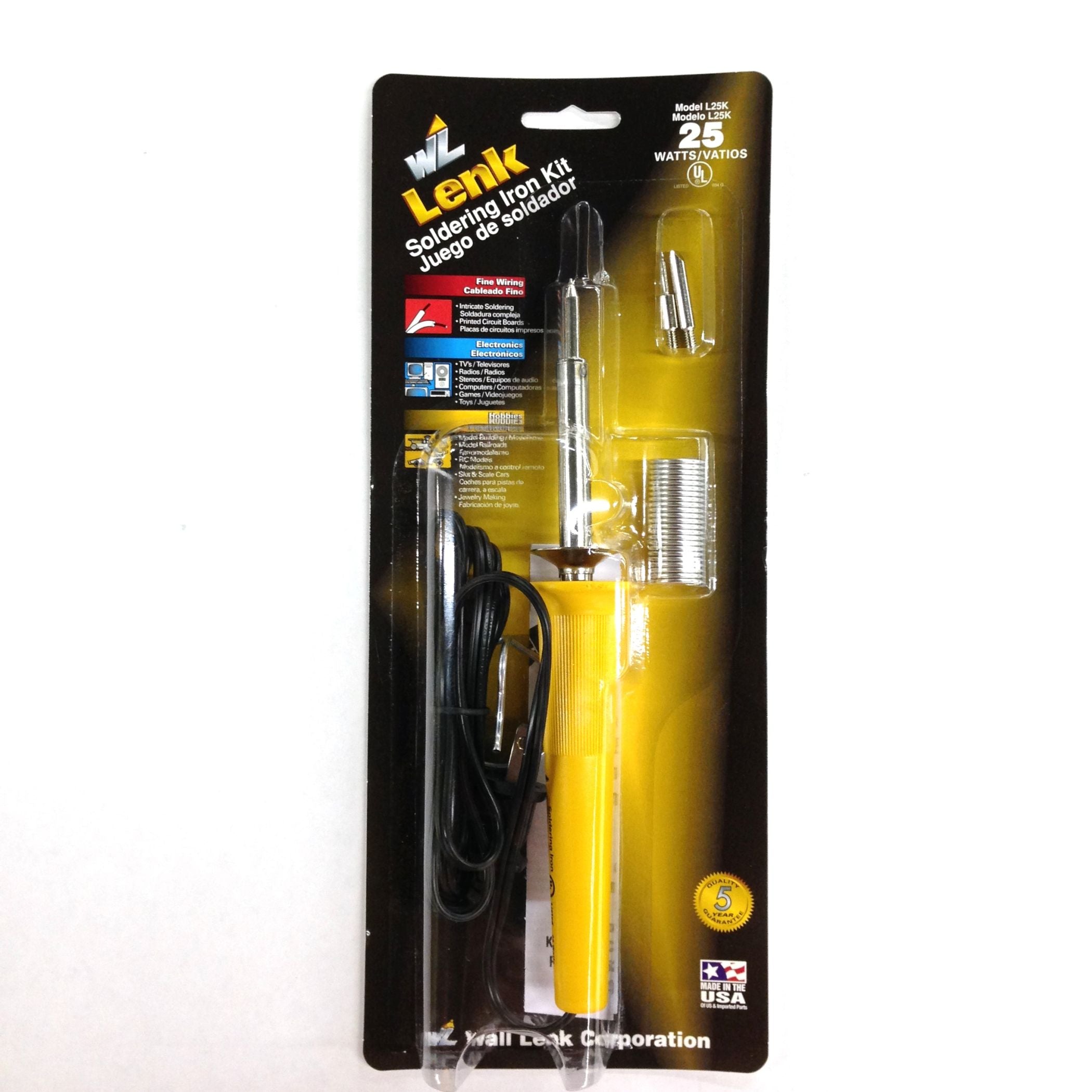 Discontinued] Wall Lenk 25 Watt Soldering Iron Kit, L25K