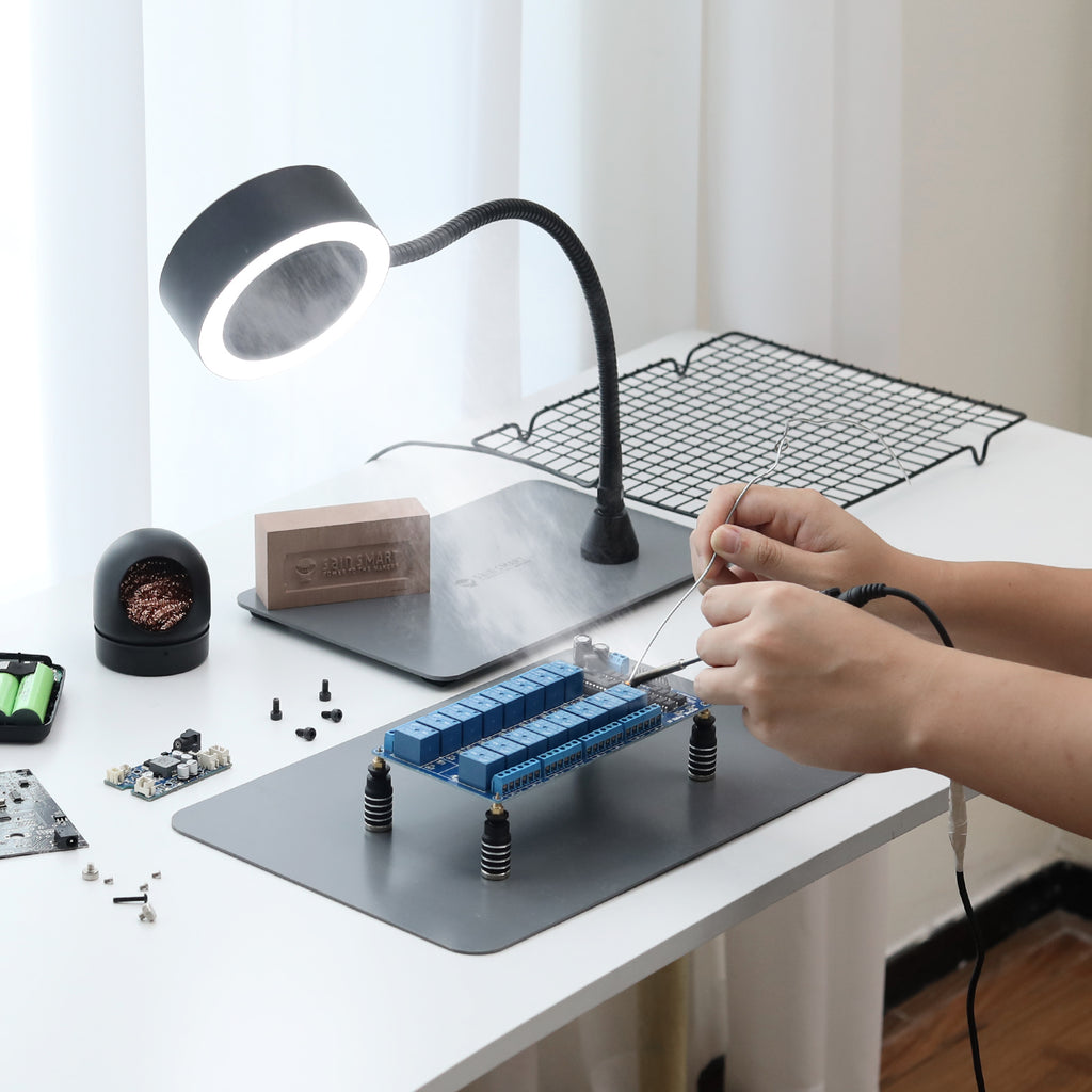 Solder Smoke Absorber Fume Extractor with LED Lights