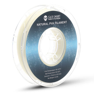 Natural PVA Dissolvable Filament, Water Soluble Support 1.75mm, -0.5kg/1.1lbs, Accuracy +/- 0.05mm