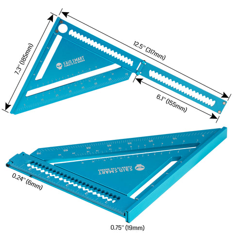 [Discontinued] Folding Triangle Ruler, 6 Inch Rafter Square Layout Tool