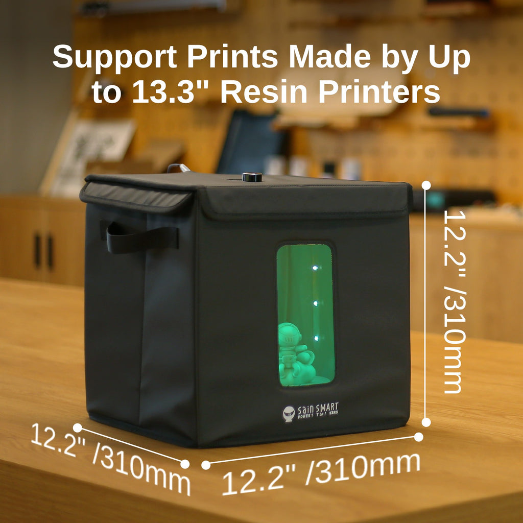 Resin UV Curing Box for LCD SLA 3D Printing, 13.3” Large Size with Tur ...