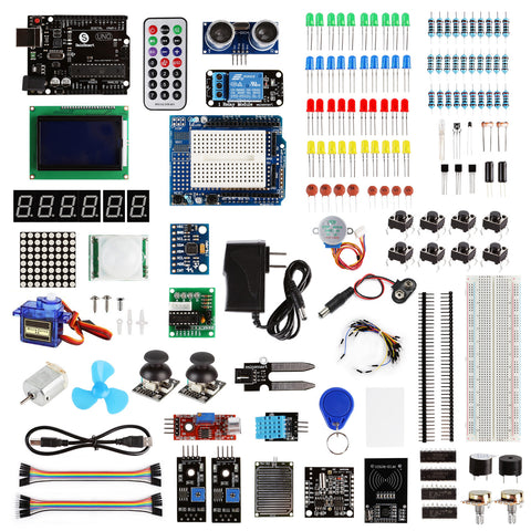 [Discontinued] Uno Learning Kit, Compatible with Arduino, Ultimate Edition (BAI)