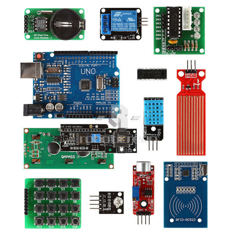 [Discontinued] Full Edition UNO R3 Starter Kit for Arduino 1602LCD RFID Servo Relay PIR Adapter