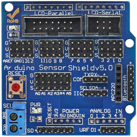 [Discontinued] Sensor Shield V5, Bluetooth Analog Input