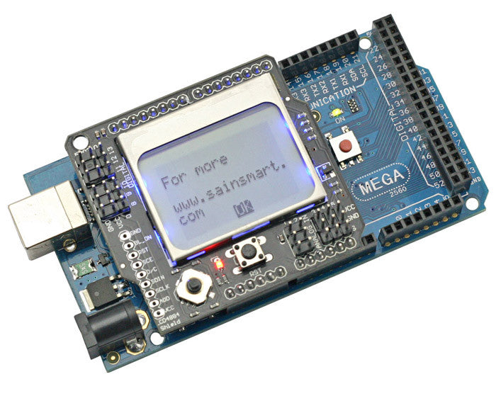 SainSmart Mega2560 R3 with LCD 4884 Shield