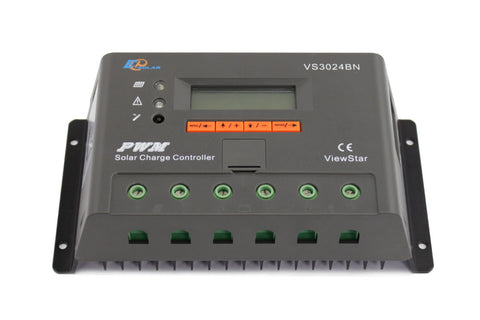[Discontinued] EPSOLAR Viewstar VS3024BN PWM Solar Charge Controller 30A 12/24V With LCD Display for Solar Battery Charging